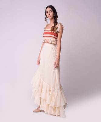 Ivory Organic Cotton Lehenga Set 5