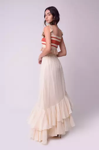 Ivory Organic Cotton Lehenga Set