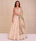 Ivory Print Organic Cotton Lehenga Set