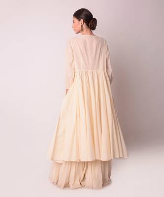 Ivory Organic Cotton Jacket Set 2