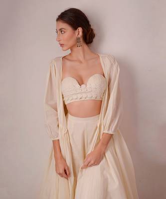 Ivory Organic Cotton Jacket Set 4