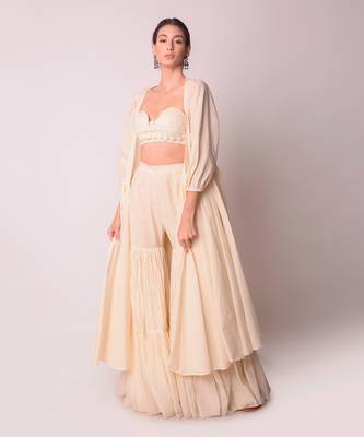 Ivory Organic Cotton Jacket Set 6
