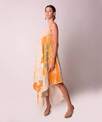 Ivory & Mustard Organic Cotton Dress 2