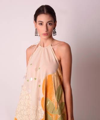 Ivory & Mustard Organic Cotton Dress 4