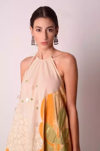 Ivory & Mustard Organic Cotton Dress