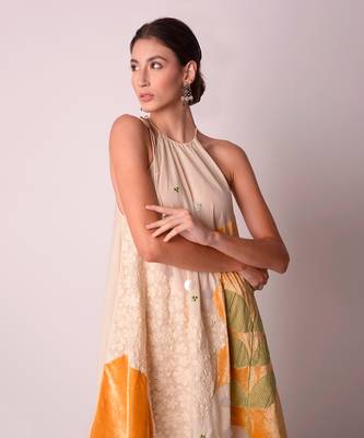 Ivory & Mustard Organic Cotton Dress 5