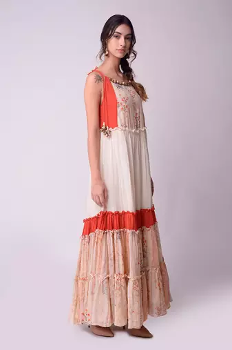 Ivory & Rust Organic Cotton Dress