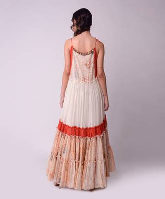 Ivory & Rust Organic Cotton Dress 3