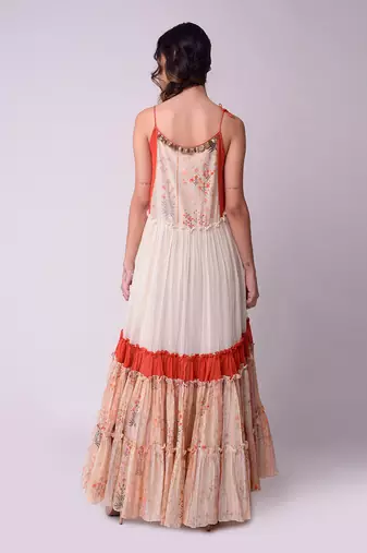 Ivory & Rust Organic Cotton Dress