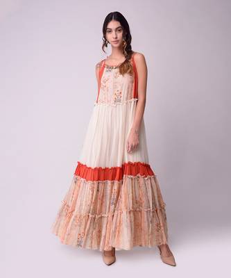 Ivory & Rust Organic Cotton Dress 4