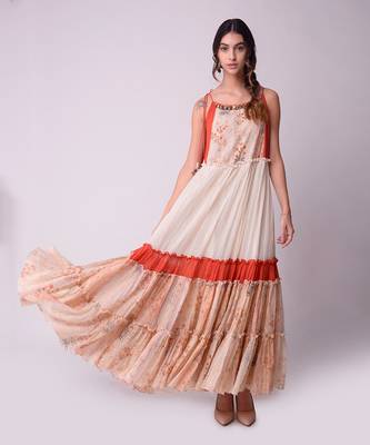 Ivory & Rust Organic Cotton Dress 5