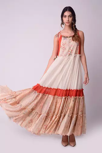 Ivory & Rust Organic Cotton Dress