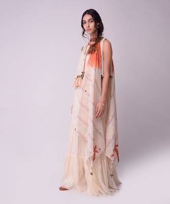 Ivory Organic Cotton Sharara Set 2