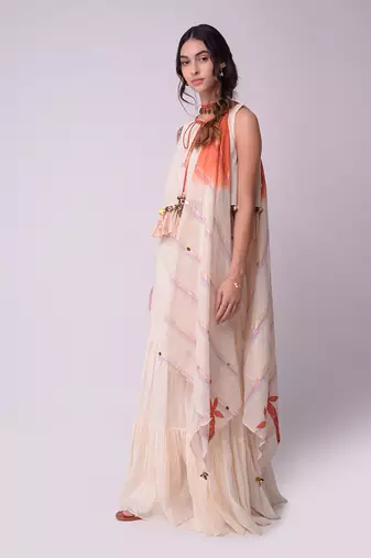 Ivory Organic Cotton Sharara Set