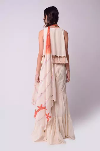 Ivory Organic Cotton Sharara Set