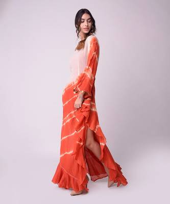 Ivory & Rust Organic Cotton Dress 2