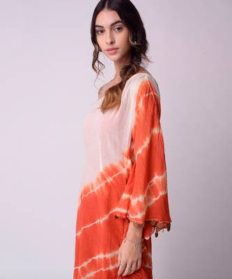 Ivory & Rust Organic Cotton Dress 3