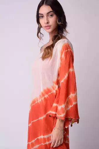 Ivory & Rust Organic Cotton Dress