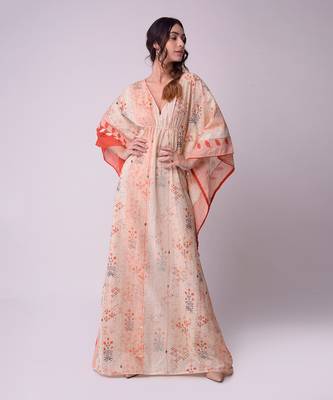 Ivory Organic Cotton Kaftaan 1