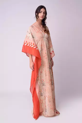 Ivory Organic Cotton Kaftaan