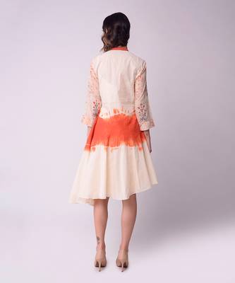 Ivory & Rust Organic Cotton Dress 3