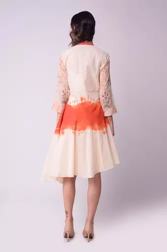 Ivory & Rust Organic Cotton Dress