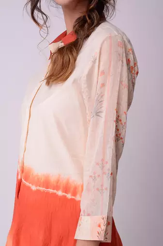 Ivory & Rust Organic Cotton Dress