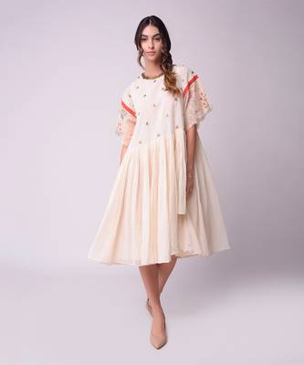 Ivory Organic Cotton Dress 1