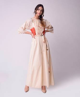Ivory Organic Cotton Jumpsuit 2