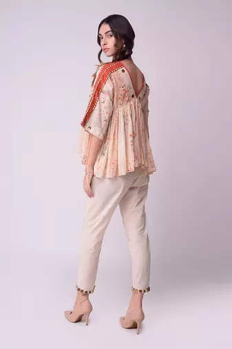 Ivory Organic Cotton Top With Pants