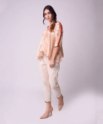 Ivory Organic Cotton Top With Pants 3