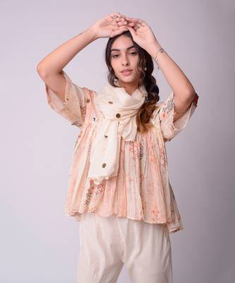 Ivory Organic Cotton Top With Pants 5