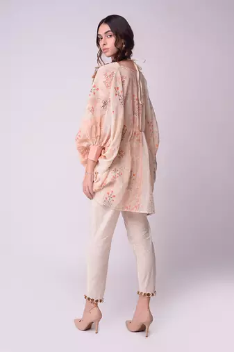 Ivory Organic Cotton Top With Pants