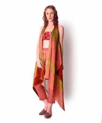 Multicolour Tissue Jacket Set 1