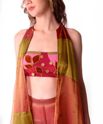 Multicolour Tissue Jacket Set 3