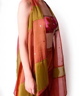 Multicolour Tissue Jacket Set 4