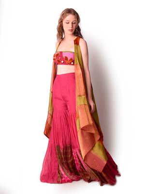 Multicolour Tissue Jacket Set 2