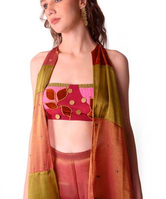 Multicolour Tissue Jacket Set 6