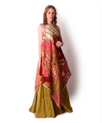 Multicolour Tissue Sharara Set 2