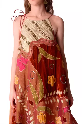 Multicolour Tissue Sharara Set