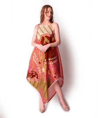 Multicolour Tissue Dress 1