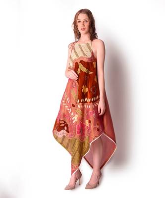 Multicolour Tissue Dress 3