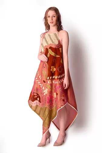 Multicolour Tissue Dress