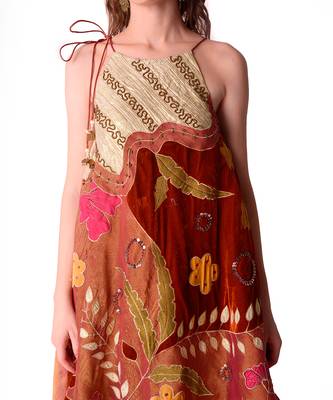 Multicolour Tissue Dress 4