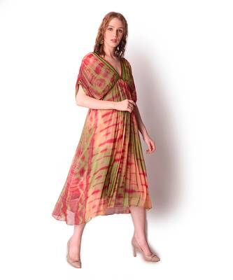 Multicolour Georgette Dress 4