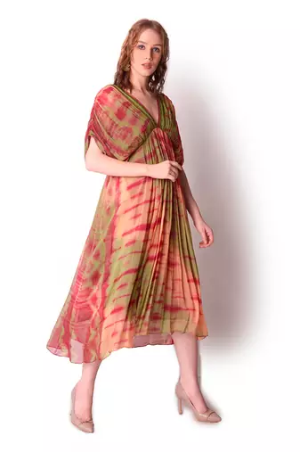 Multicolour Georgette Dress