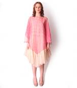 Rose Pink & Ivory Organza Dress