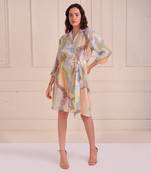 Ivory Print Organic Cotton Dress