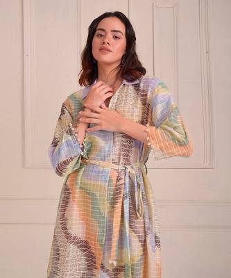 Ivory Print Organic Cotton Dress 2