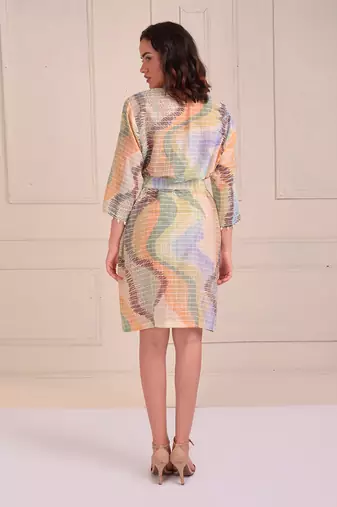 Ivory Print Organic Cotton Dress
